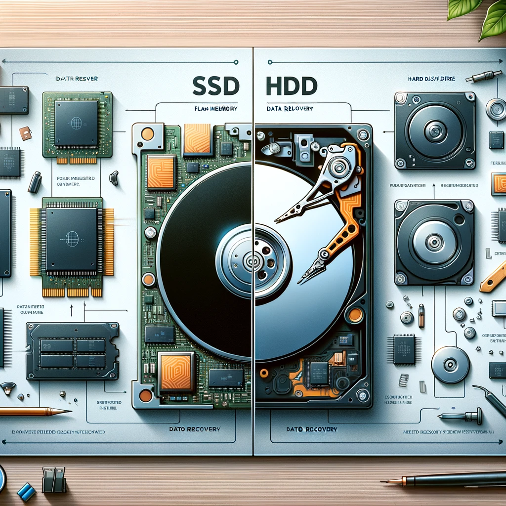 SSDとHDDのデータ復旧の違いとは？