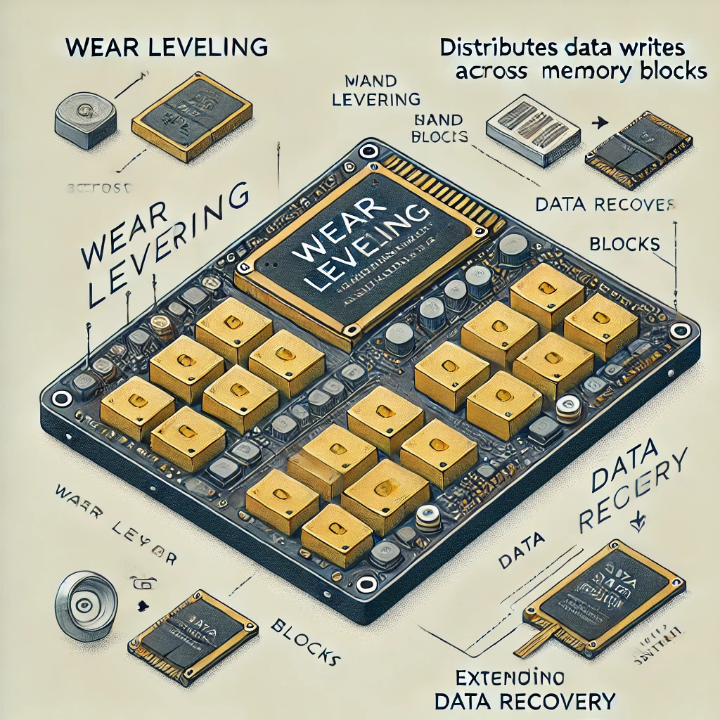 SSDにおけるウェアレベリングとデータ復旧の関係