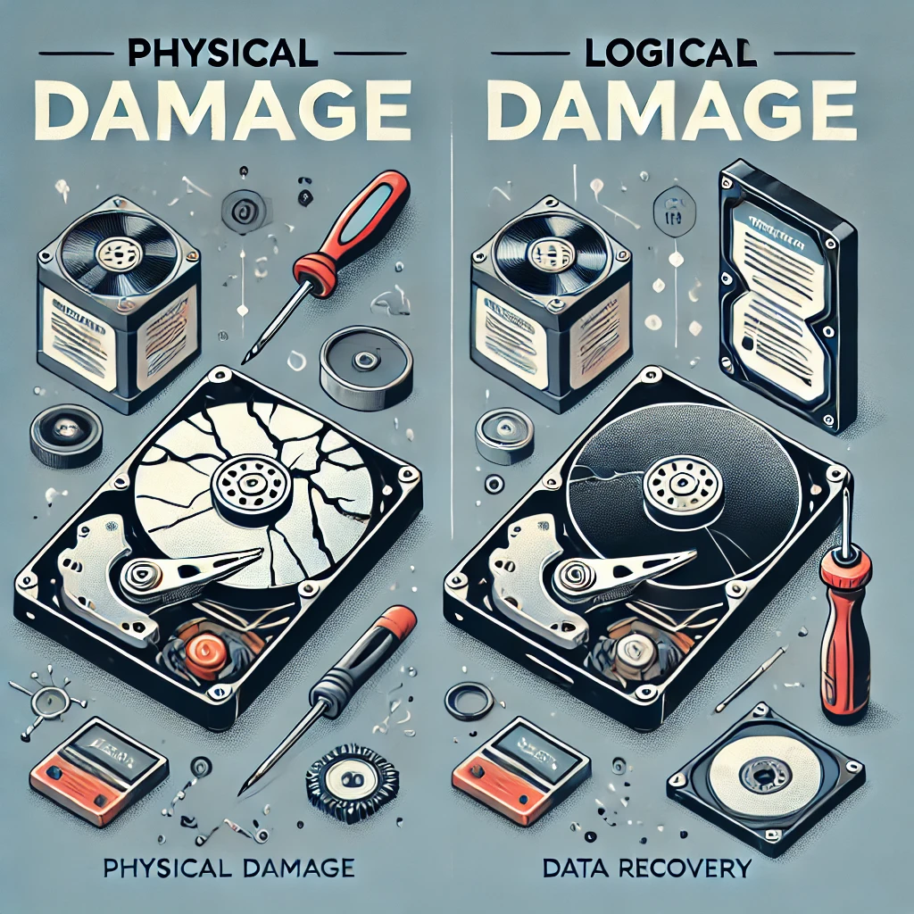 物理損傷と論理損傷の違いと復旧方法
