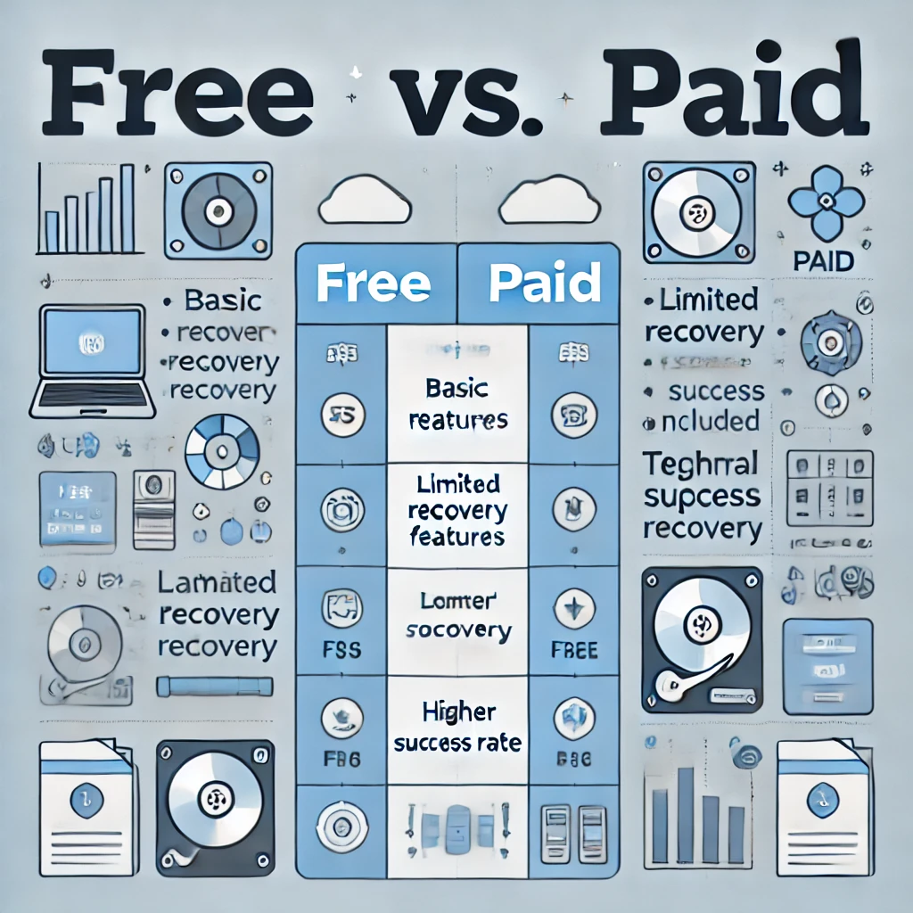 【無料 vs 有料】データ復旧ソフトの違いと選び方